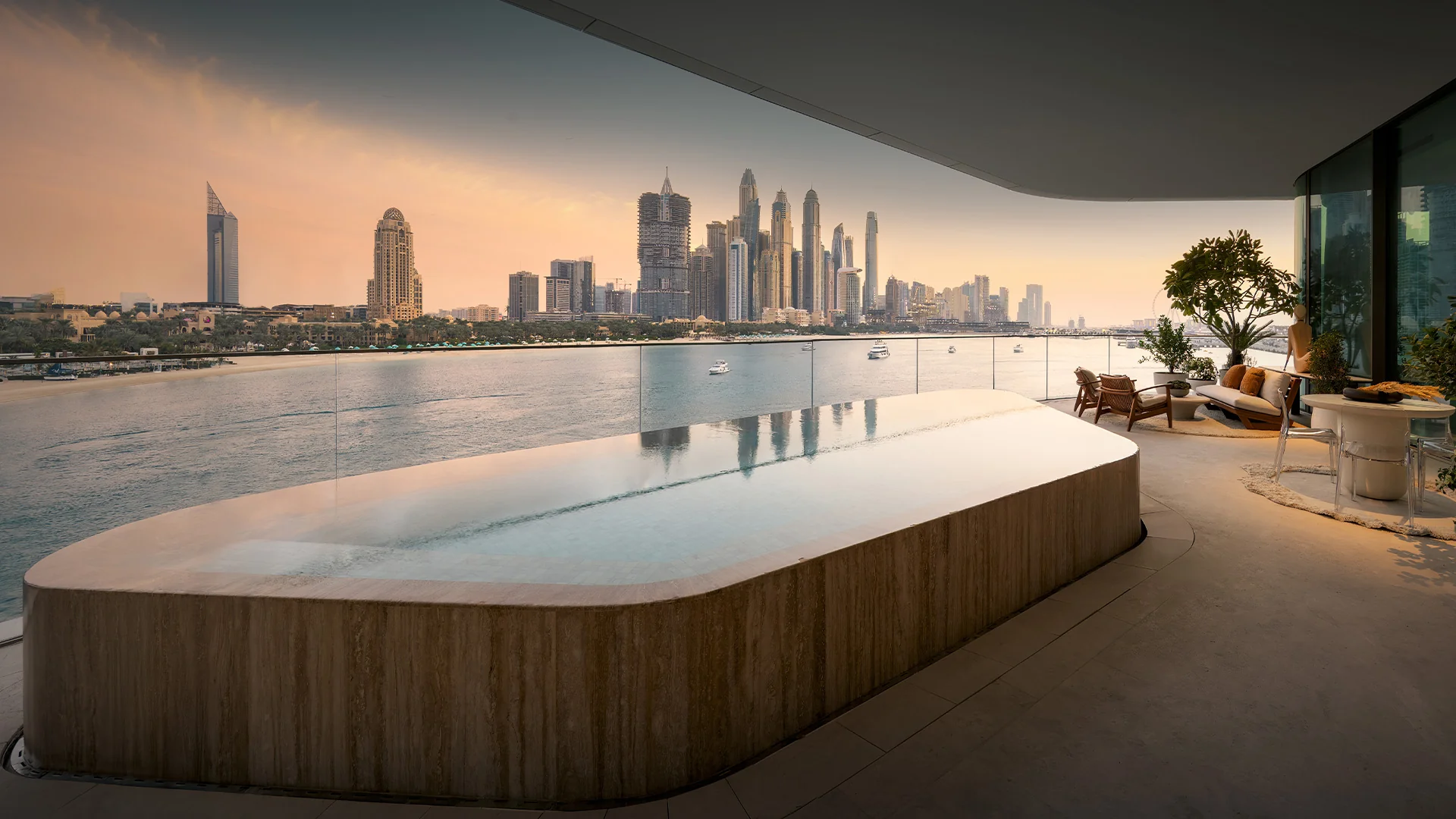 A private pool on every terrace