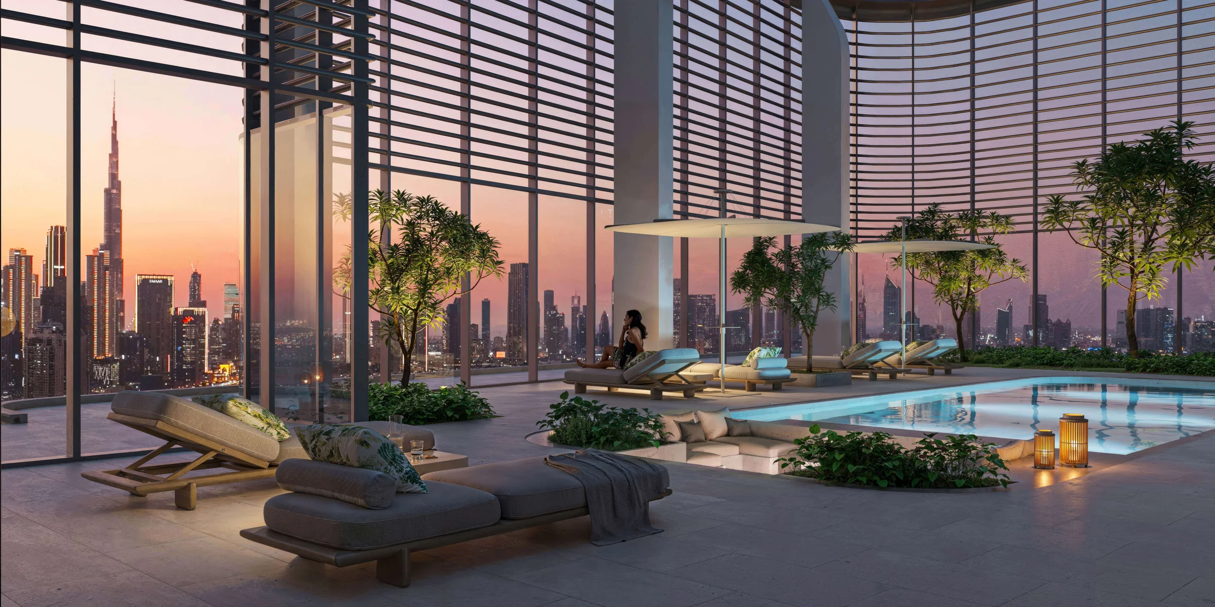Duplex penthouses with plunge pools