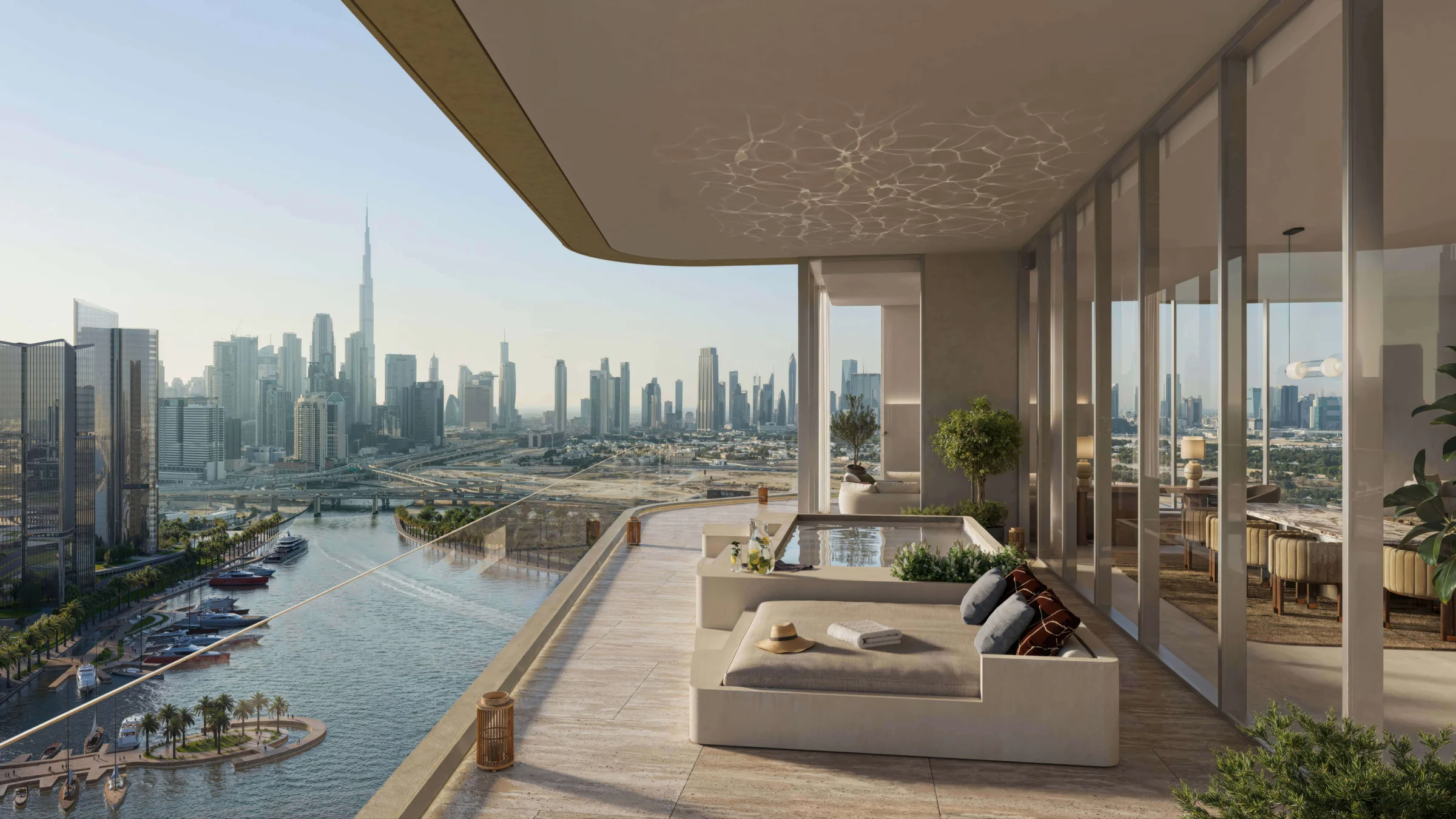 Duplex penthouses with private plunge pools