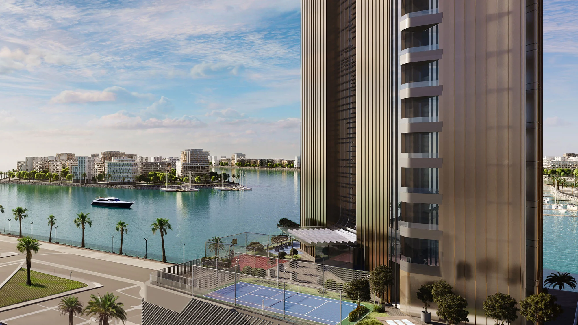 Courts and gyms for active residents