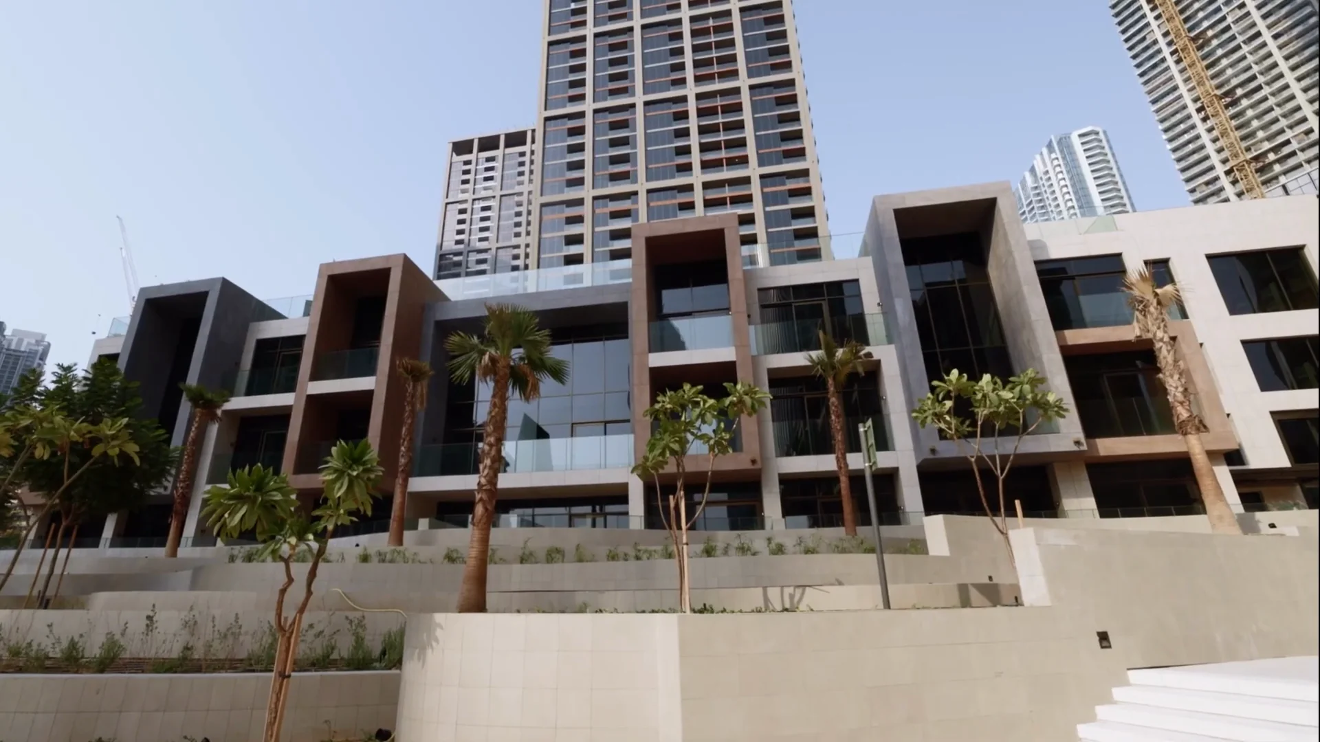 Tower apartments, podium and waterfront simplexes