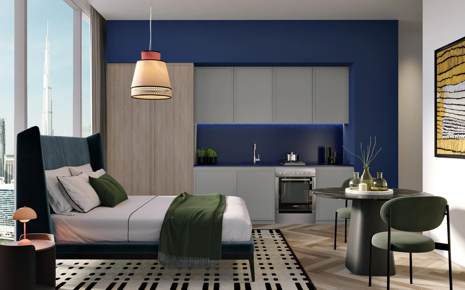 Studios to two-bedroom homes