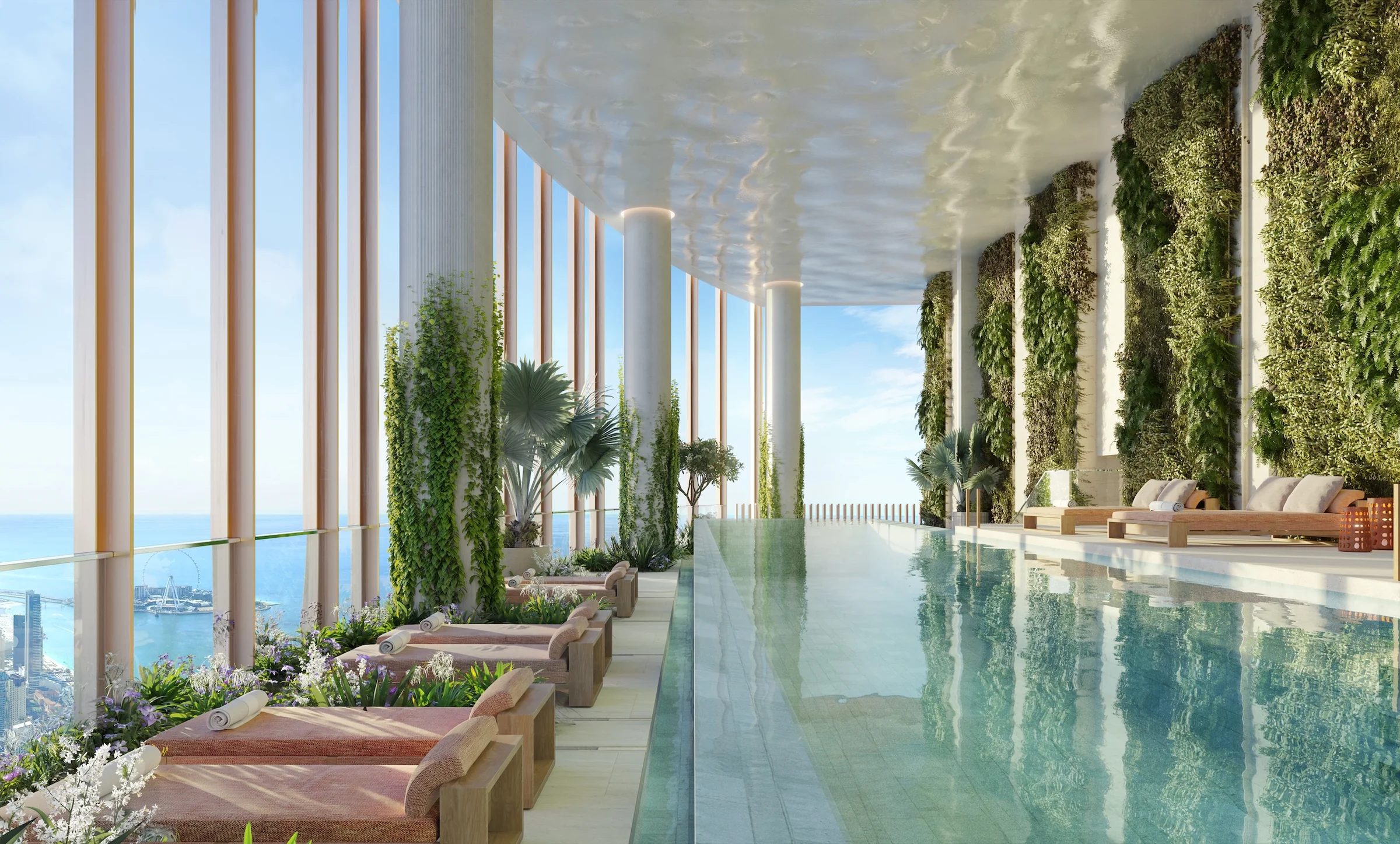 A 25 m lap pool on Level 109