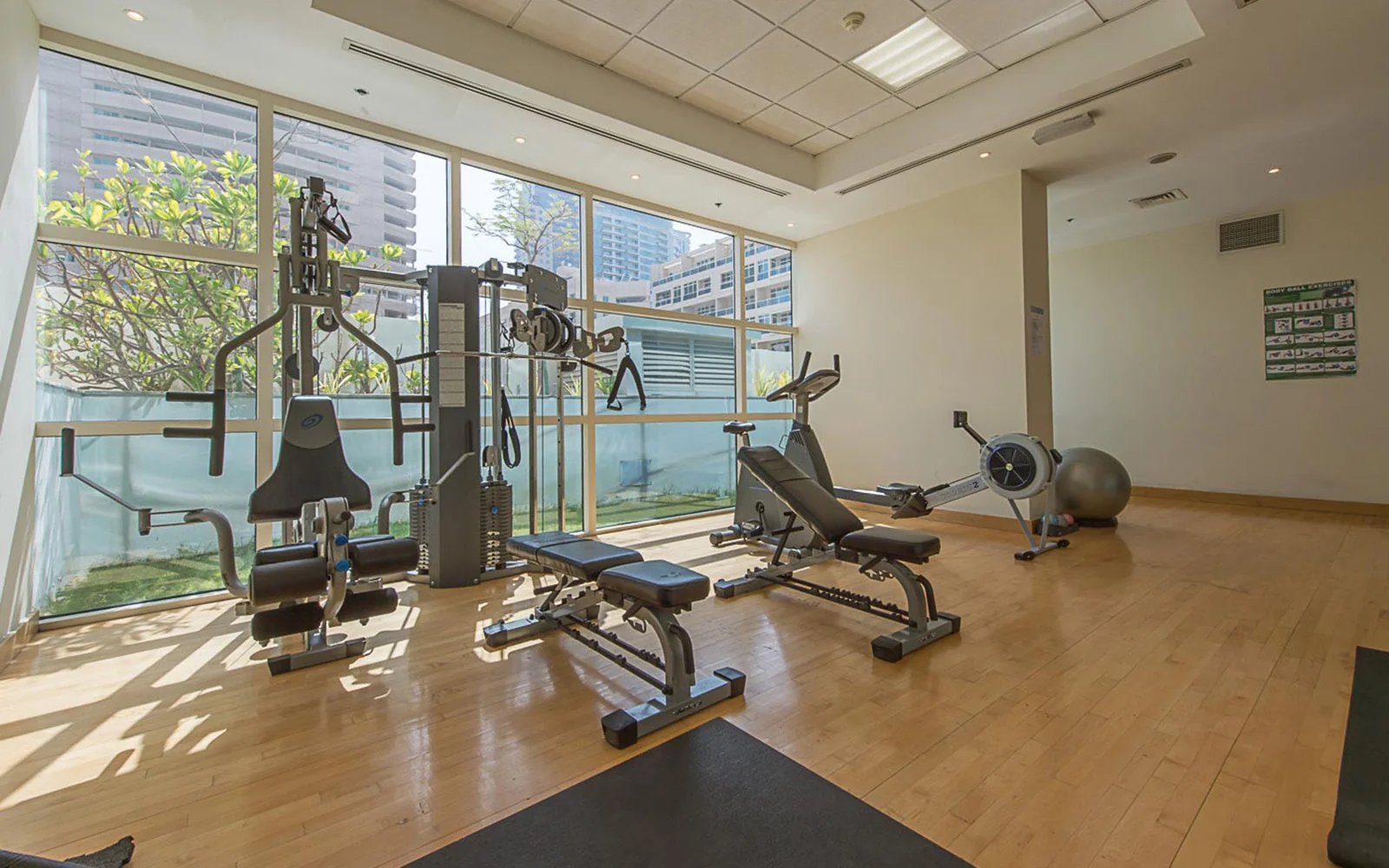 A fully equipped gym