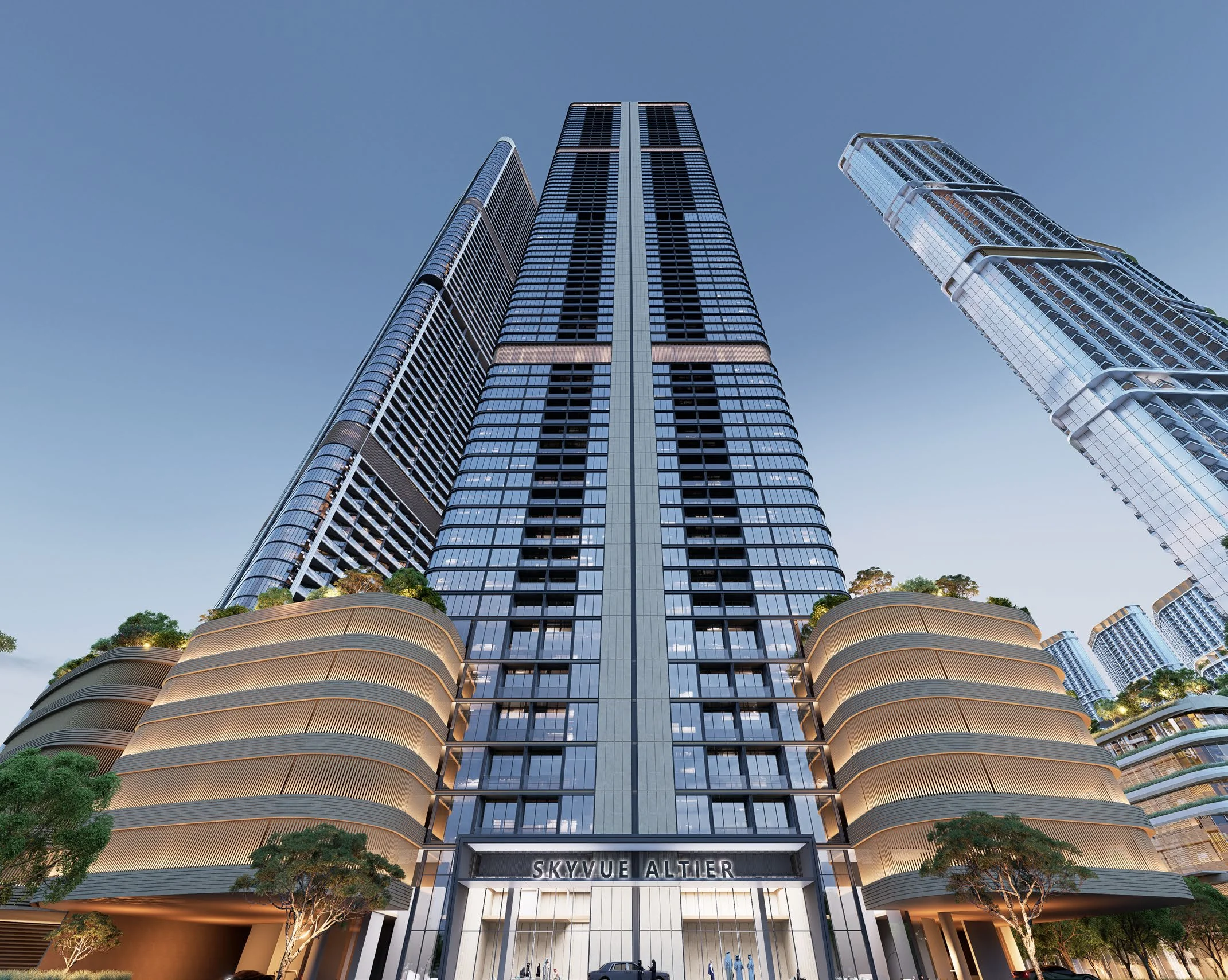 A landmark on Sobha Hartland II's northern skyline
