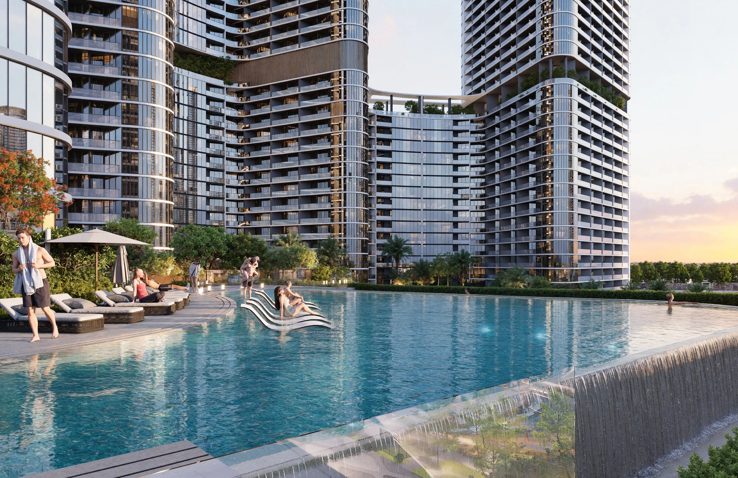 Amenities shared by the Skyvue towers
