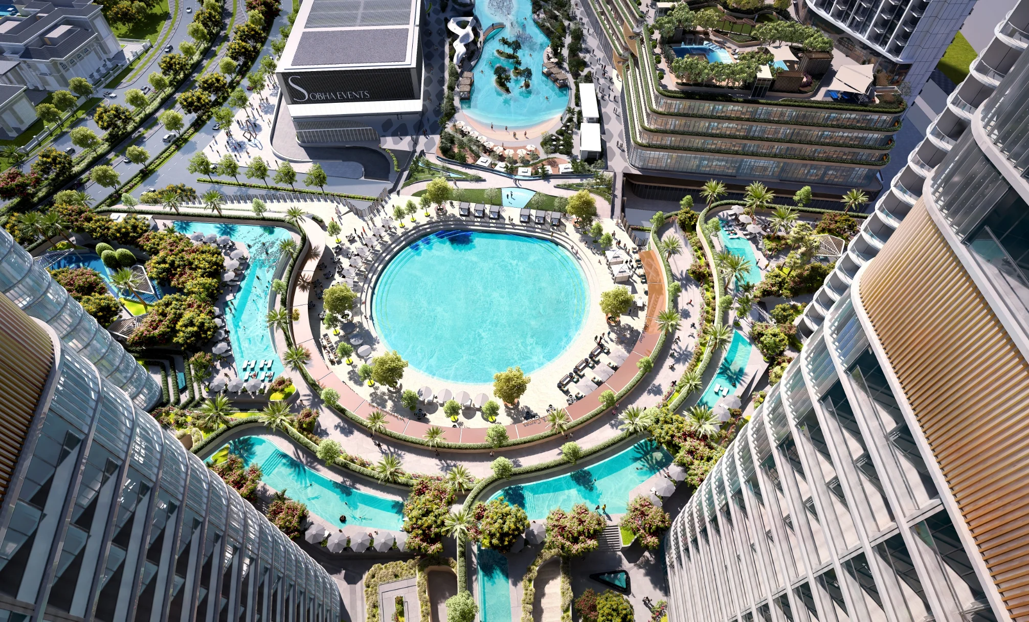 Leisure and infinity pools