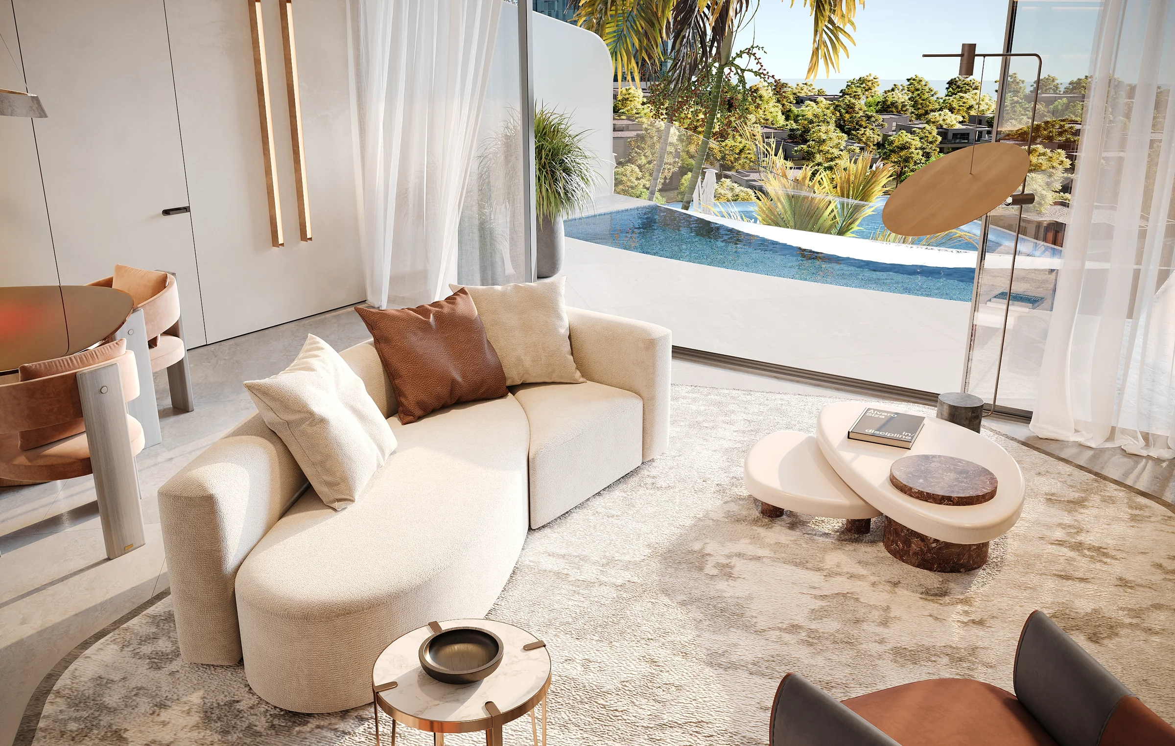 Private terrace pools